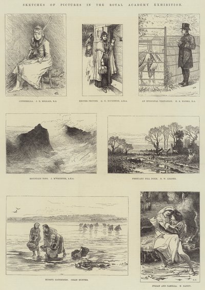 Sketches of Pictures in the Royal Academy Exhibition by John Everett Millais